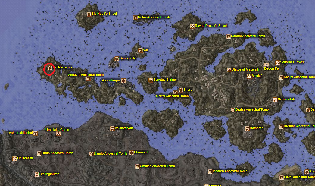 Ald Redaynia Map Location
